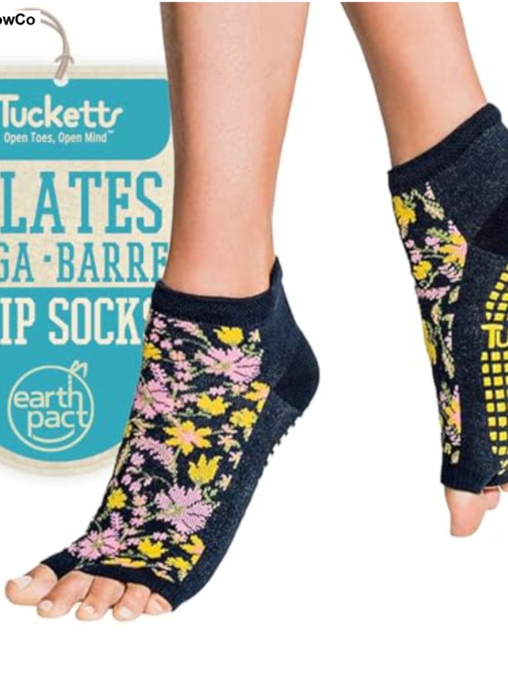 Toeless Grip Socks Anklet Arch Support Non-Slip Pilates Yoga Barre